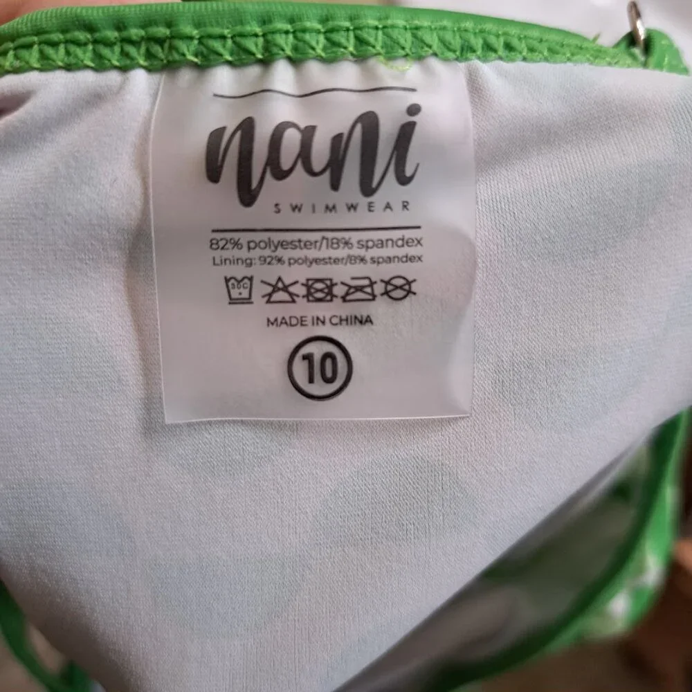 Nani Verde Mini‎ Strappy one piece girls swimsuit swimwear Nordstroms size 10